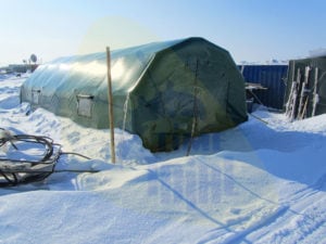 Палатки для работ в северной части Обской губы